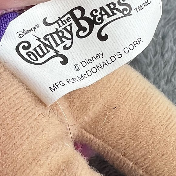 Disney Country Bears Trixie St Claire Plush Stuffed Animal Toy McDonalds 5 in - Picture 4 of 4